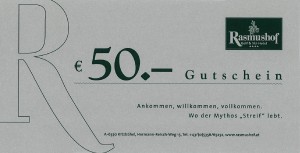 Rasmushof Gutschein 50 Euro - Golf & Ski Hotel Rasmushof Kitzbühel